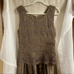 Cachet formal dress crochet